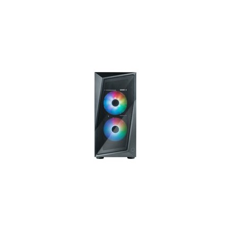 Cooler Master CMP 320 Trn Micro-ATX Case - Sleek Black Design, No Power Supply Included - Enhance Your Build!